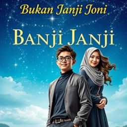 A captivating book cover for 'Bukan Janji Joni'