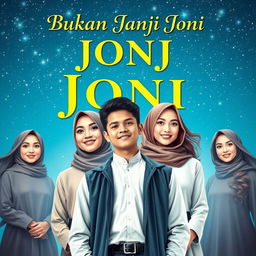 A captivating book cover for 'Bukan Janji Joni'