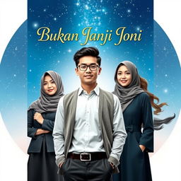 A captivating book cover for 'Bukan Janji Joni'