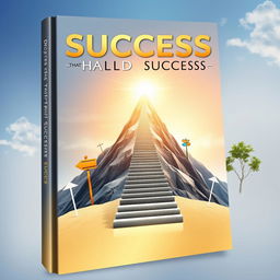 An elegant and motivational book cover representing the concept of 'Decisions that Build Success'