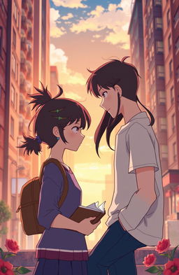 An animated romantic story depicting the love journey of two characters named Senja and Senji