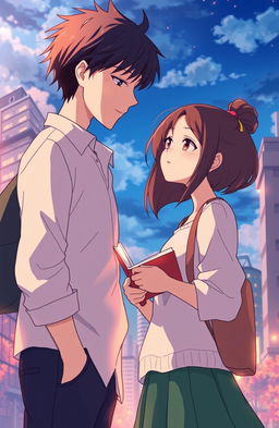 An animated romantic story depicting the love journey of two characters named Senja and Senji