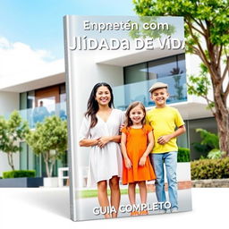 A creative and inviting eBook cover for the title 'Empreender com Qualidade de Vida: Um Guia Completo'