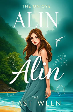 A captivating book cover for a novel titled 'Alin'