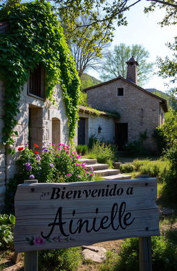 A picturesque abandoned village named Ainielle, showcasing a sense of solitude and tranquility