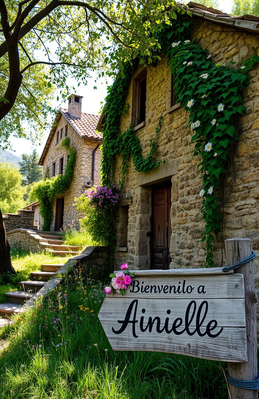 A picturesque abandoned village named Ainielle, showcasing a sense of solitude and tranquility