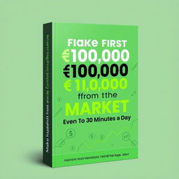 An ebook cover design featuring the title 'Make Your First ₹10,000 from the Stock Market – Even with Just 30 Minutes a Day' prominently displayed in modern, readable typography