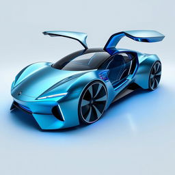 A sleek, futuristic car design that showcases a completely new and innovative style