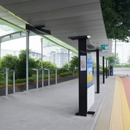 A modern and advanced bus station using smart electronic features