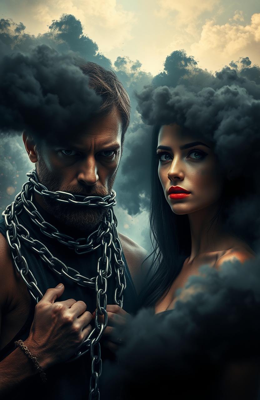 A captivating and imaginative depiction of a man and a woman