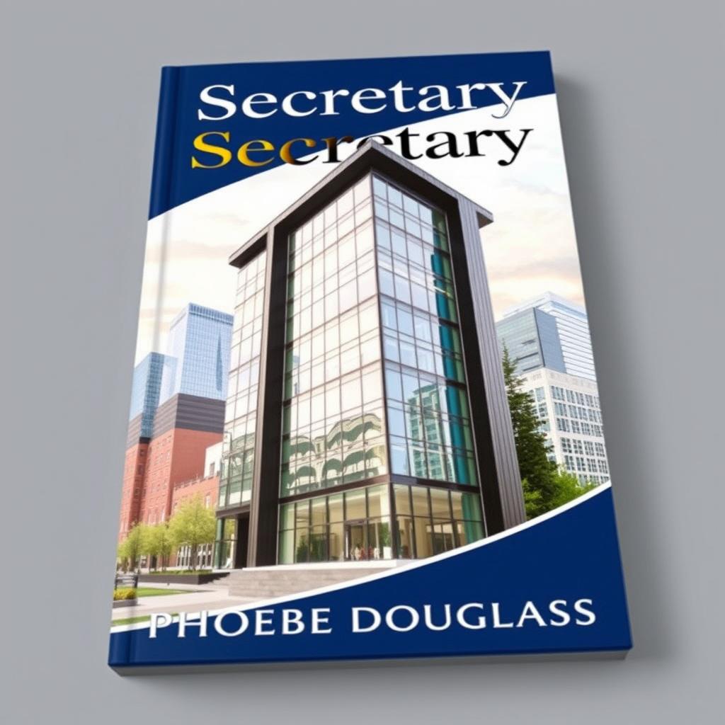 An engaging book cover featuring a modern corporate office building placed prominently in the center, representing a bustling company environment