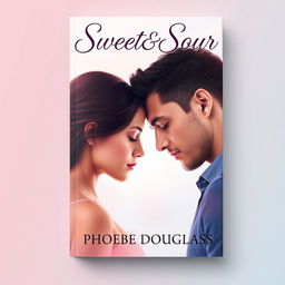 A captivating book cover featuring a man and a woman positioned head to head in the center, both with their eyes gently closed, suggestive of an intimate moment or deep connection