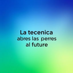 A motivational poster for a technical week titled 'Semana Técnica', featuring the phrase 'La técnica abre las puertas al futuro' prominently in the center