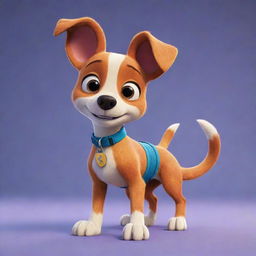 A Pixar-style dog, with vibrant colors and detailed animation.