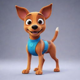 A Pixar-style dog, with vibrant colors and detailed animation.