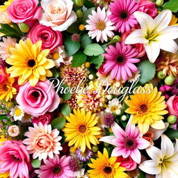 A captivating profile picture featuring a lush arrangement of colorful flowers, such as vibrant roses, cheerful daisies, and delicate lilies, all intertwined in a harmonious design