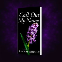 A striking book cover design featuring a beautiful hyacinth flower prominently placed in the center