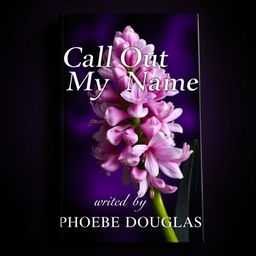 A striking book cover design featuring a beautiful hyacinth flower prominently placed in the center