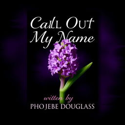 A striking book cover design featuring a beautiful hyacinth flower prominently placed in the center