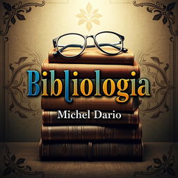 A captivating e-book cover design for 'Bibliologia' by Michel Dario