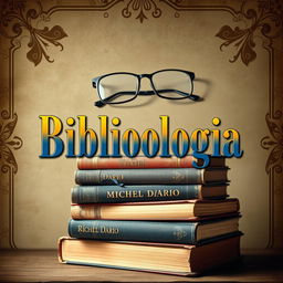 A captivating e-book cover design for 'Bibliologia' by Michel Dario