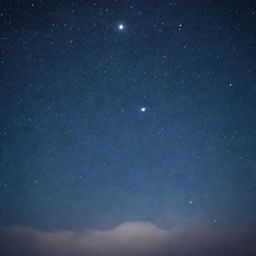 A dreamy, serene starlit night sky. Thousands of stars are twinkling, and the moon is full and bright, casting a beautiful glow.