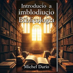 A captivating eBook cover featuring the title 'Introdução a Bibliologia' prominently displayed at the top in a bold, elegant font