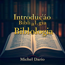 A captivating eBook cover for 'Introdução a Bibliologia', featuring the name 'Michel Dario' prominently