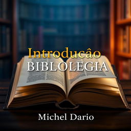 A captivating eBook cover for 'Introdução a Bibliologia', featuring the name 'Michel Dario' prominently