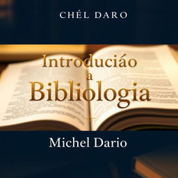 A captivating eBook cover for 'Introdução a Bibliologia', featuring the name 'Michel Dario' prominently