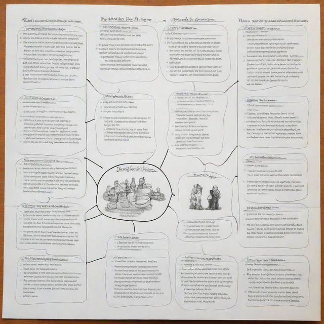 Create a visually engaging and creative graphic organizer that vividly illustrates the significance of various literary approaches.