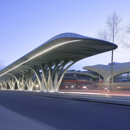 An extraordinary, futuristic bus station that surpasses conventional ideas