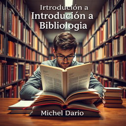 Capa de e-book com o título 'Introdução à Bibliologia' e o nome 'Michel Dario'