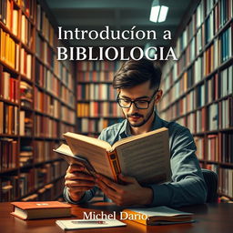 Capa de e-book com o título 'Introdução à Bibliologia' e o nome 'Michel Dario'