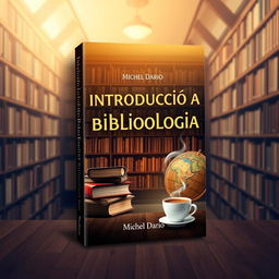 E-book cover design for a book titled 'Introdução à Bibliologia' with the author's name 'Michel Dario' prominently displayed