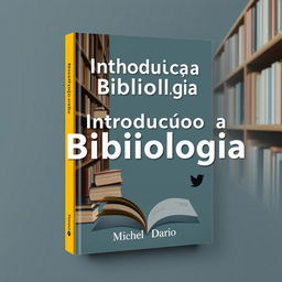 Um e-book digital abrangente sobre "Introdução à Bibliologia" com o título "Michel Dario", apresentando conceitos fundamentais de bibliologia, categorização de livros, bibliotecas e a importância da bibliografia