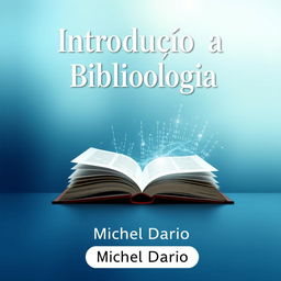 E-book cover design for 'Introdução à Bibliologia' by Michel Dario, featuring a modern and professional aesthetic