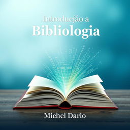 E-book cover design for 'Introdução à Bibliologia' by Michel Dario, featuring a modern and professional aesthetic