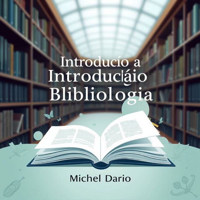 Book cover for an e-book titled 'Introdução à Bibliologia' by Michel Dario