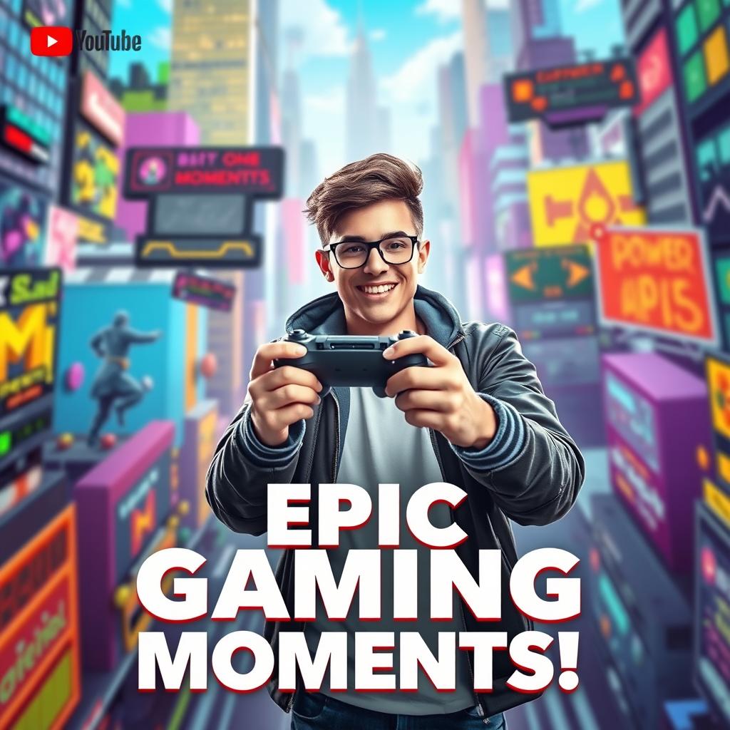 A captivating YouTube thumbnail featuring a vibrant mix of eye-catching graphics and bold text