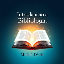 Design an e-book cover for a book titled "Introdução à Bibliologia" by Michel Dario