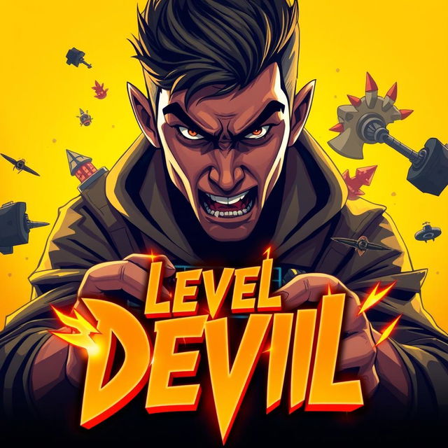 A striking YouTube thumbnail for a game called 'Level Devil', emphasizing its challenging gameplay