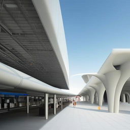 An extraordinary, futuristic bus station that surpasses conventional ideas