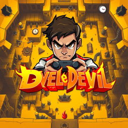 A visually striking YouTube thumbnail for a challenging game titled 'Level Devil'