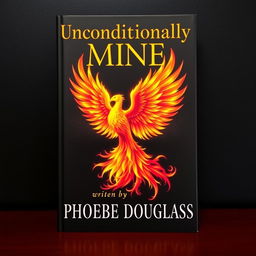 A striking book cover featuring a majestic phoenix rising amidst a dramatic black and orange background, symbolizing rebirth and strength