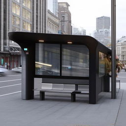 A futuristic and extraordinary bus stop that transcends traditional ideas