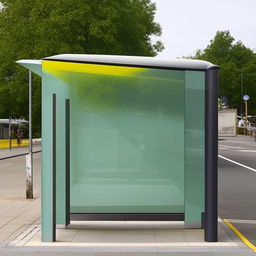 A futuristic and extraordinary bus stop that transcends traditional ideas