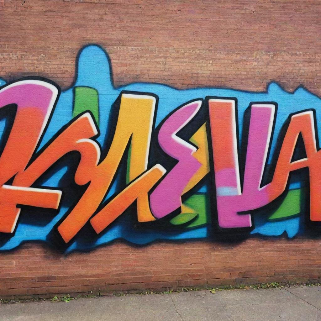 Colorful graffiti art on a brick wall featuring the name 'Isabella' in vibrant, bold and intricate street-style lettering.