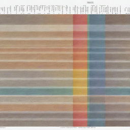 A detailed visualization of the geologic time scale, with distinct layers representing different time periods such as Precambrian, Paleozoic, Mesozoic, and Cenozoic. Each layer is color-coded with labels indicating significant geologic events.