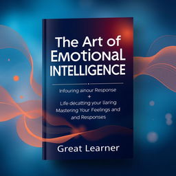 A captivating book cover design for 'The Art of Emotional Intelligence: Mastering Your Feelings and Responses' by Great Learner